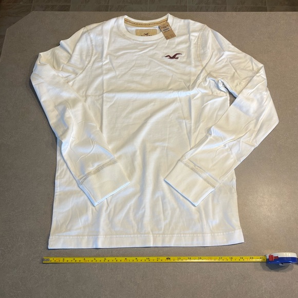 Hollister Men’s Size XL Long Sleeved Shirt White New With Tags, Wrinkled - Picture 8 of 11